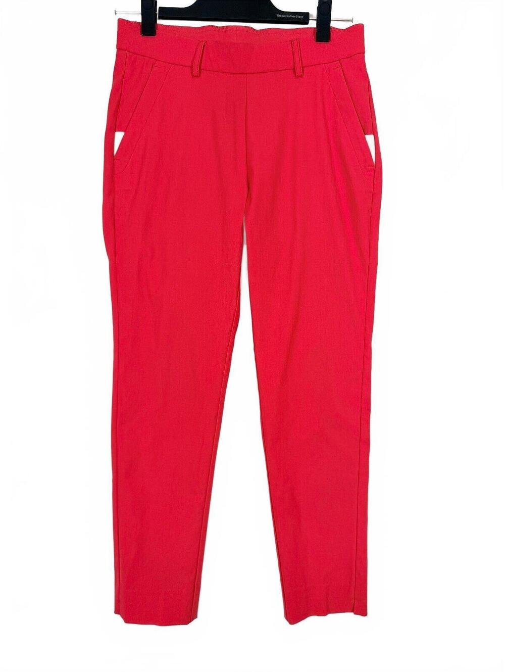KJUS Women Ikala Red 7/8 Length Stretch Tech Golf Treggings Pants Size 36 / US 4